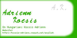 adrienn kocsis business card